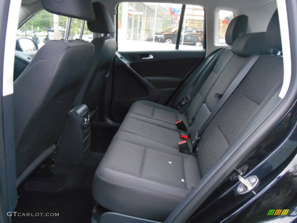 2012 Tiguan S 4Motion - Deep Black Metallic / Black photo #8