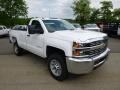 Summit White - Silverado 3500HD WT Regular Cab 4x4 Photo No. 4
