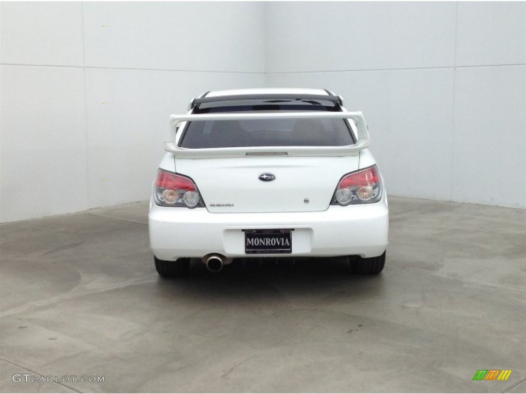 2006 Impreza WRX STi - Aspen White / Anthracite Black/Blue Alcantara photo #9