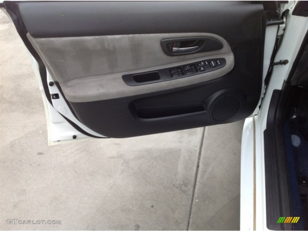 2006 Impreza WRX STi - Aspen White / Anthracite Black/Blue Alcantara photo #17