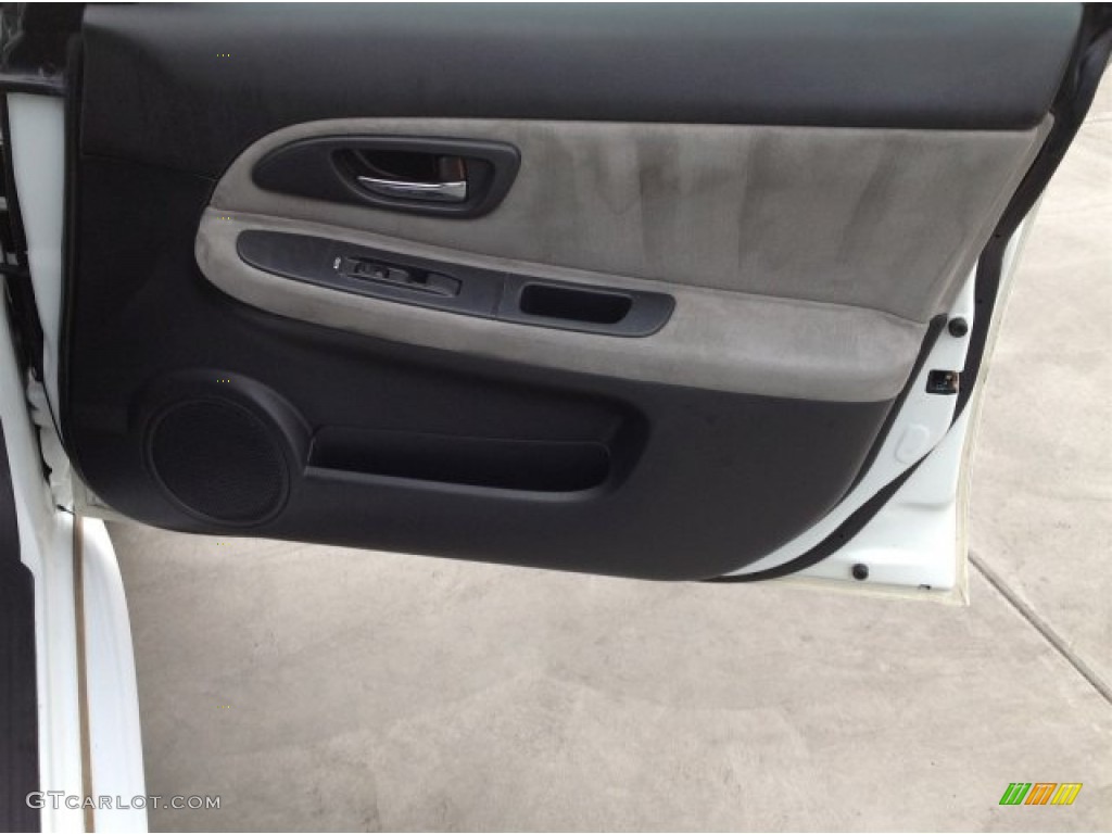 2006 Impreza WRX STi - Aspen White / Anthracite Black/Blue Alcantara photo #18