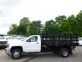 Summit White 2015 Chevrolet Silverado 3500HD WT Regular Cab Stake Truck