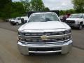 Summit White - Silverado 3500HD WT Regular Cab Stake Truck Photo No. 3