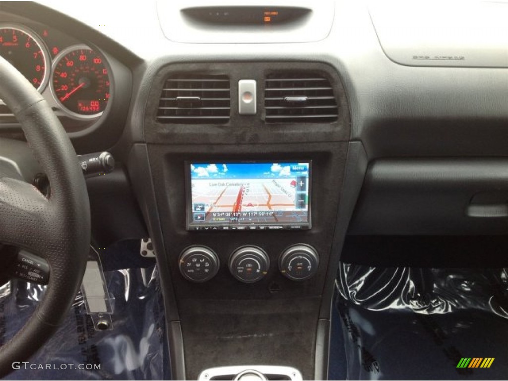 2006 Impreza WRX STi - Aspen White / Anthracite Black/Blue Alcantara photo #24
