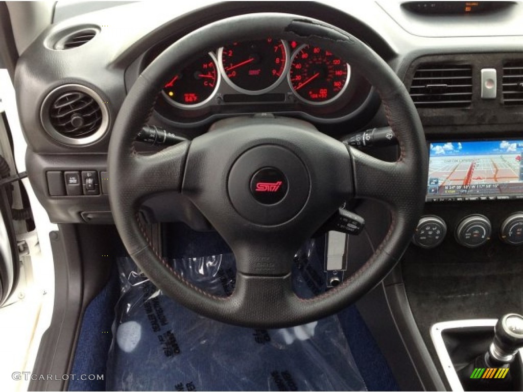 2006 Impreza WRX STi - Aspen White / Anthracite Black/Blue Alcantara photo #26