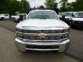 Summit White - Silverado 3500HD WT Regular Cab Stake Truck Photo No. 3