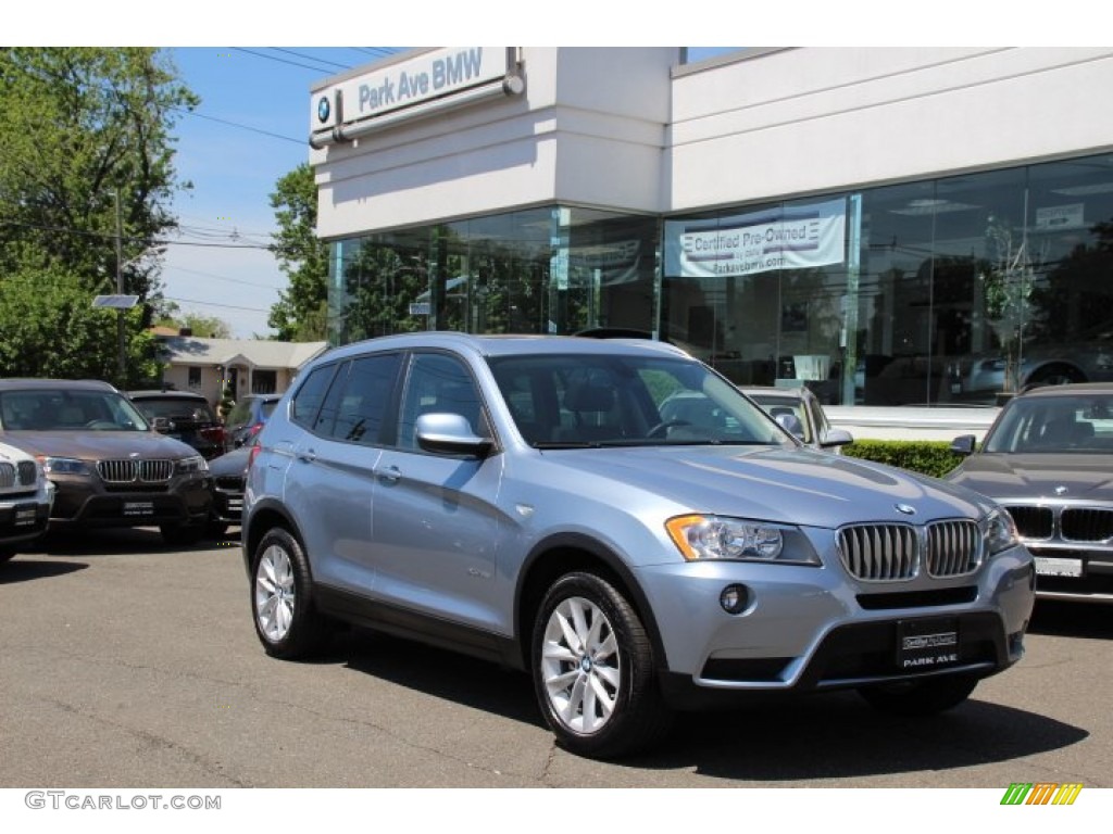 2014 X3 xDrive28i - Blue Water Metallic / Black photo #1