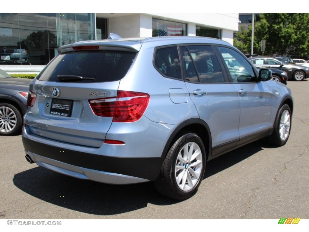 2014 X3 xDrive28i - Blue Water Metallic / Black photo #3