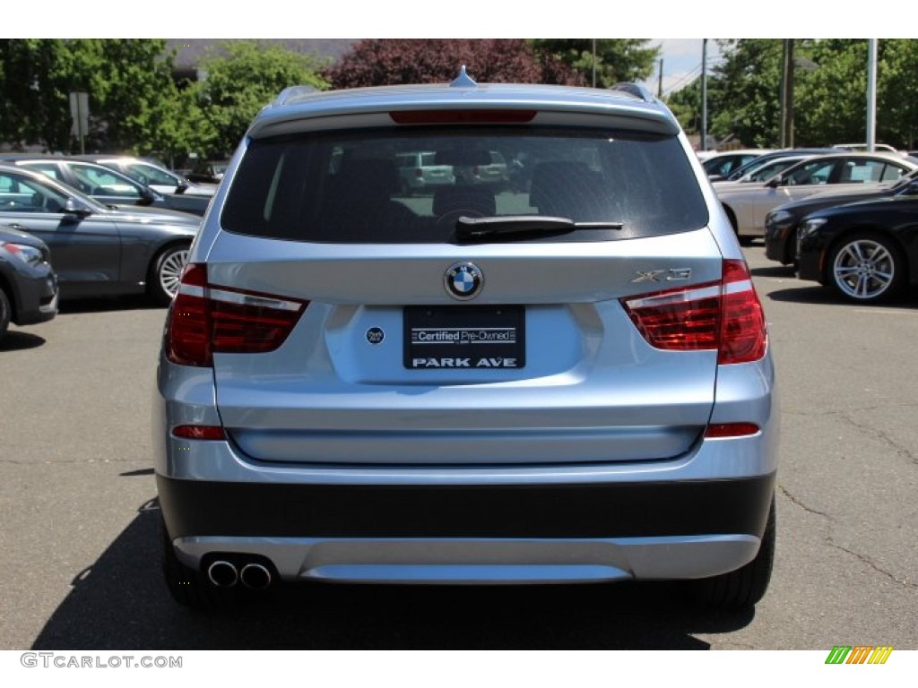 2014 X3 xDrive28i - Blue Water Metallic / Black photo #4