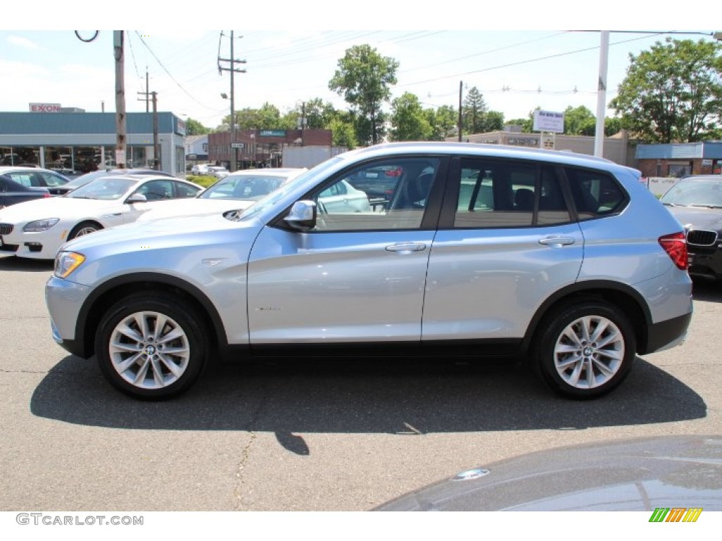 2014 X3 xDrive28i - Blue Water Metallic / Black photo #6