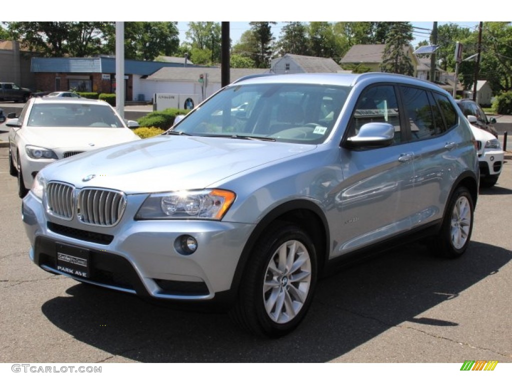 2014 X3 xDrive28i - Blue Water Metallic / Black photo #7