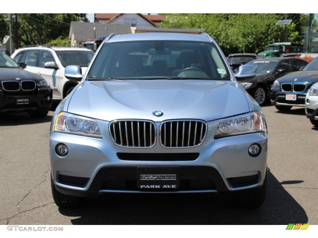 2014 X3 xDrive28i - Blue Water Metallic / Black photo #8