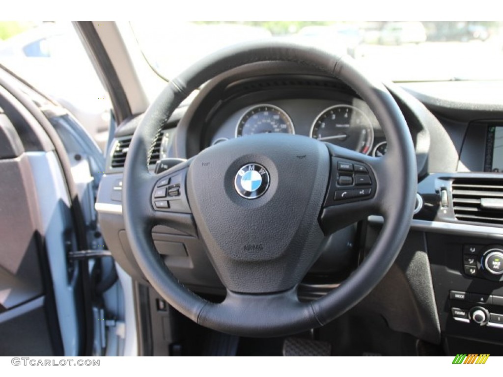2014 X3 xDrive28i - Blue Water Metallic / Black photo #17