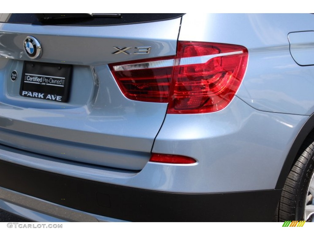 2014 X3 xDrive28i - Blue Water Metallic / Black photo #22