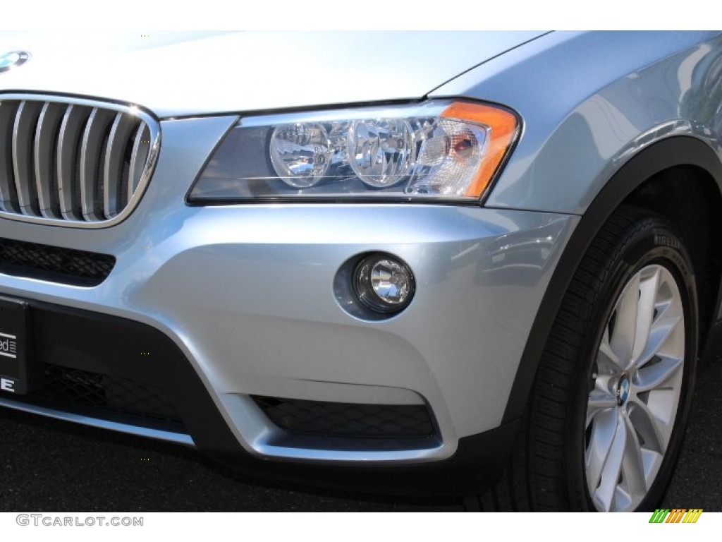 2014 X3 xDrive28i - Blue Water Metallic / Black photo #30