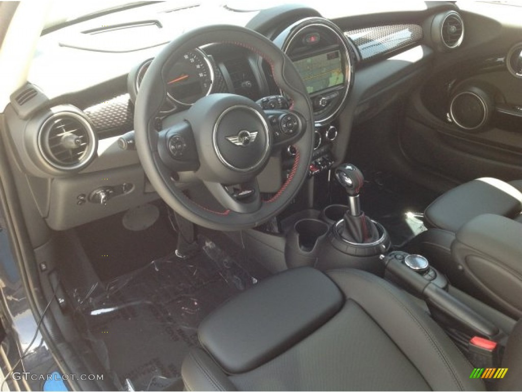 Carbon Black Interior 2014 Mini Cooper S Hardtop Photo #93949641