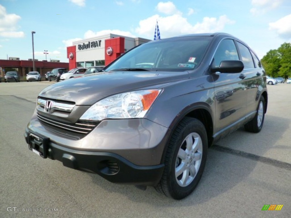 2009 CR-V EX 4WD - Urban Titanium Metallic / Black photo #3