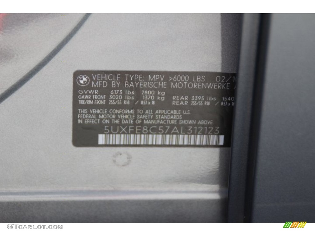 2010 X5 xDrive48i - Space Grey Metallic / Black photo #31