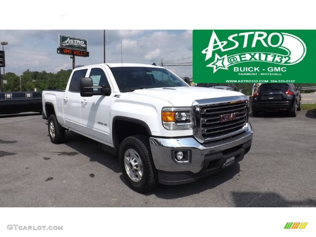 2015 Sierra 2500HD SLE Crew Cab 4x4 - Summit White / Jet Black photo #1