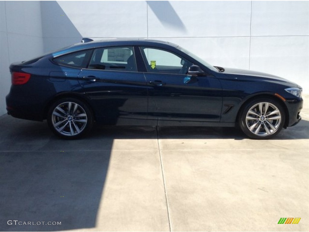 2014 3 Series 335i xDrive Gran Turismo - Midnight Blue Metallic / Black photo #2