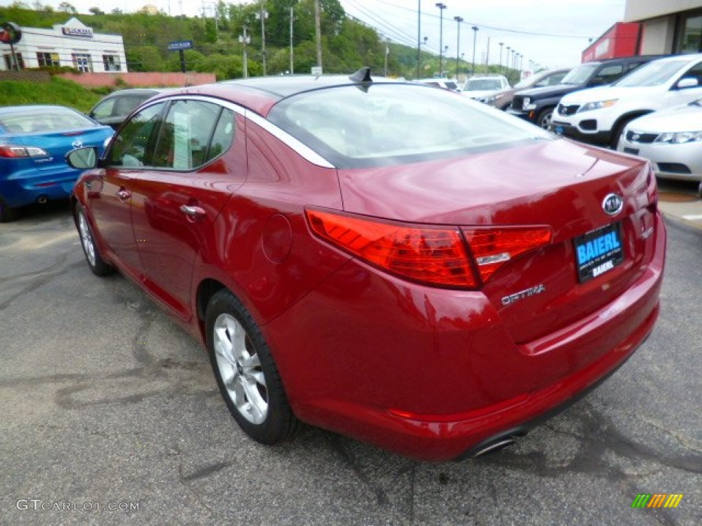 2011 Optima EX - Spicy Red / Beige photo #5