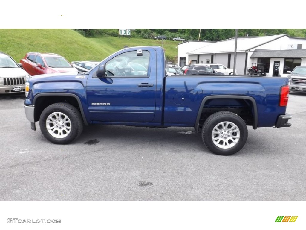Cobalt Blue Metallic 2014 GMC Sierra 1500 SLE Regular Cab 4x4 Exterior Photo #93951885