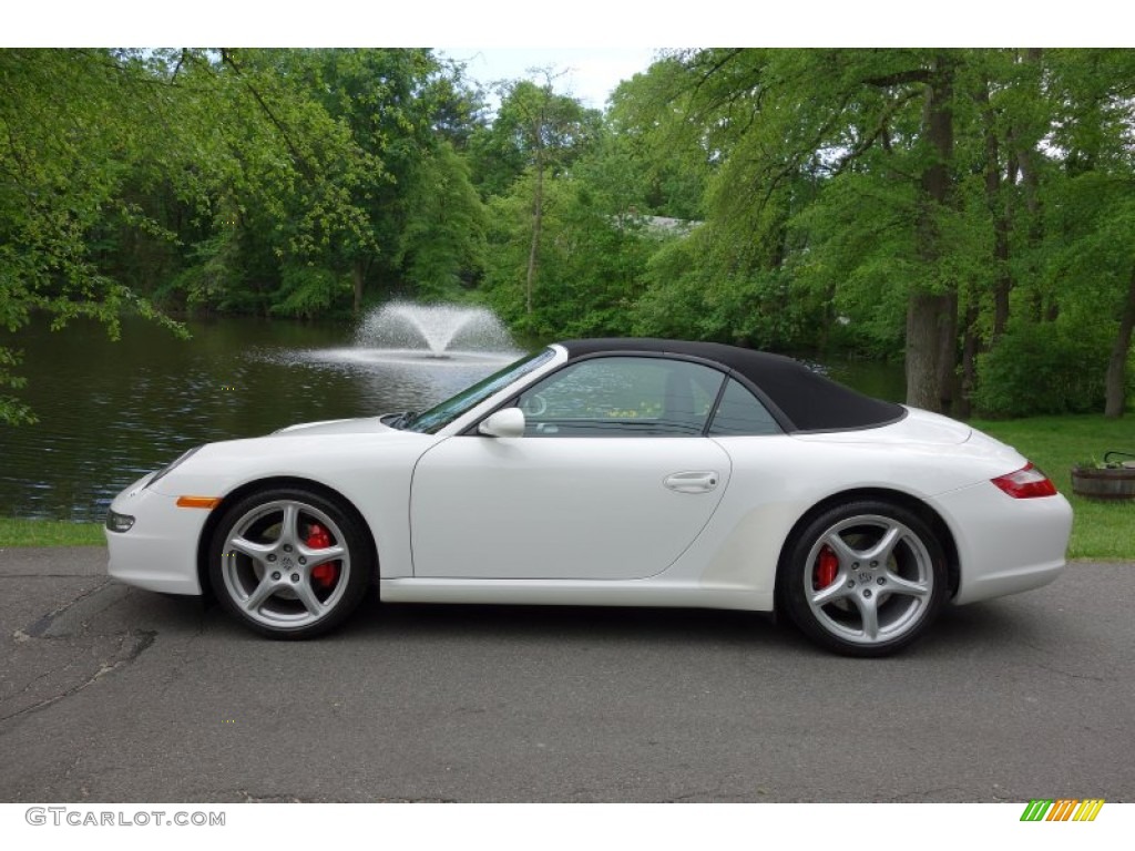 Carrara White 2006 Porsche 911 Carrera S Cabriolet Exterior Photo #93952002