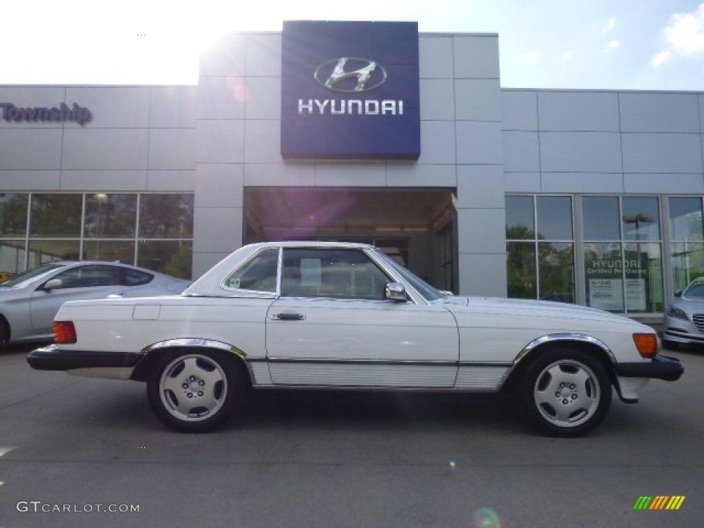 1989 SL Class 560 SL Roadster - Arctic White / Grey photo #1