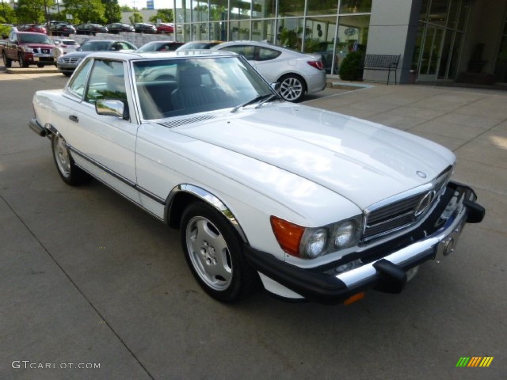 1989 SL Class 560 SL Roadster - Arctic White / Grey photo #2