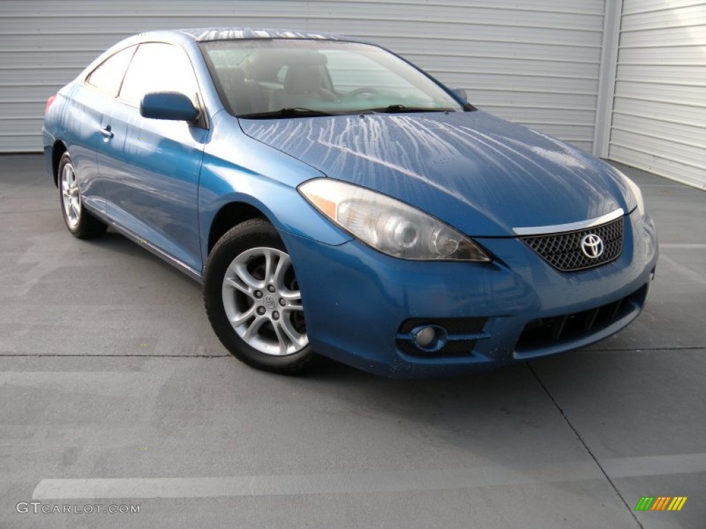 2007 Solara SE Coupe - Blue Streak Metallic / Ivory photo #1