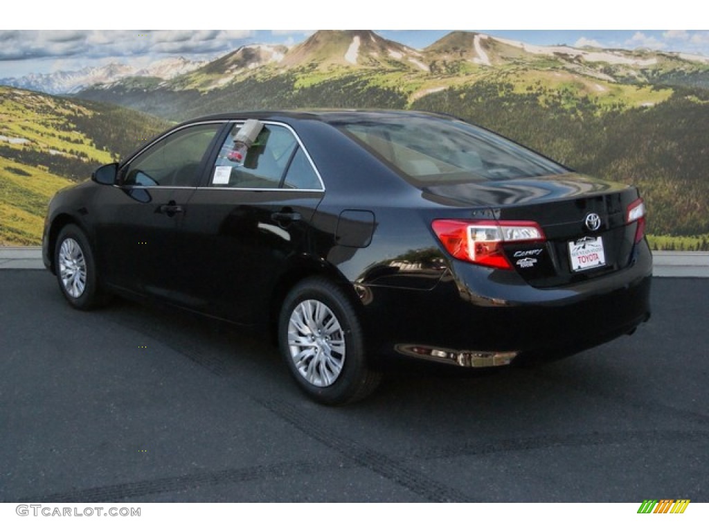 2014 Camry L - Attitude Black Metallic / Ivory photo #3