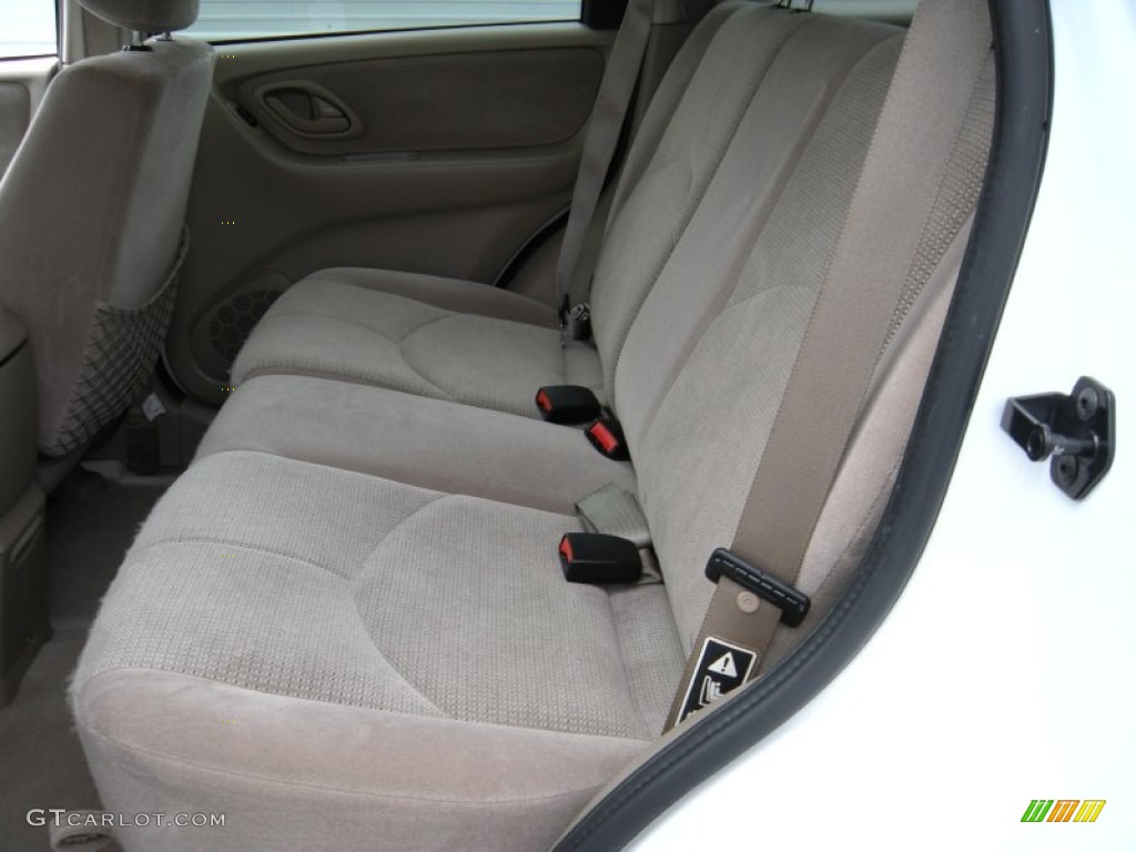 2003 Tribute LX-V6 - Classic White / Medium Pebble Beige photo #28