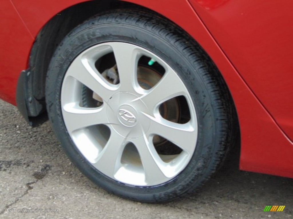 2013 Elantra Limited - Sparkling Ruby / Beige photo #3