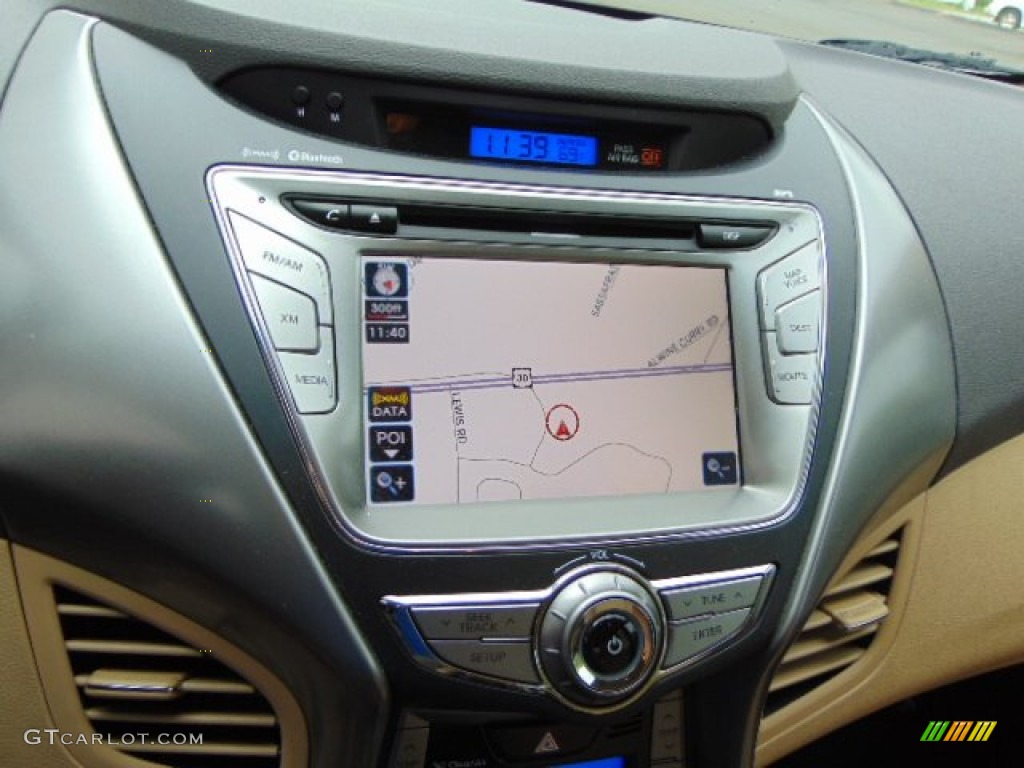 2013 Elantra Limited - Sparkling Ruby / Beige photo #16