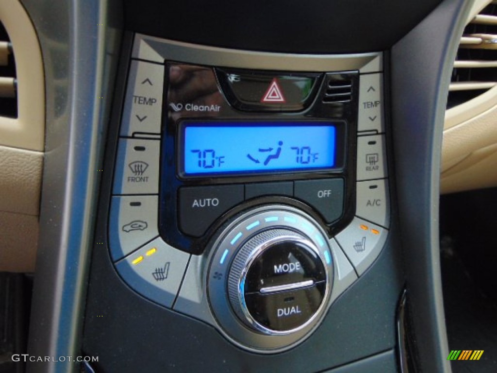 2013 Elantra Limited - Sparkling Ruby / Beige photo #18