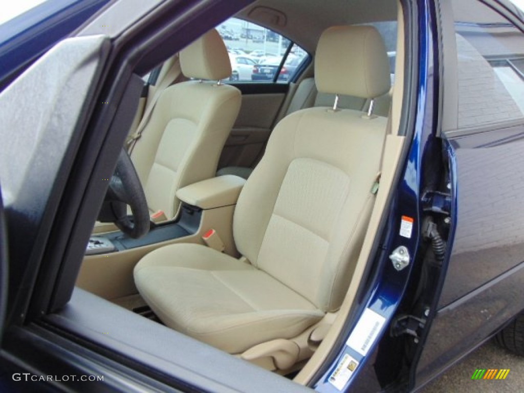 2009 MAZDA3 i Touring Sedan - Stormy Blue Mica / Beige photo #12