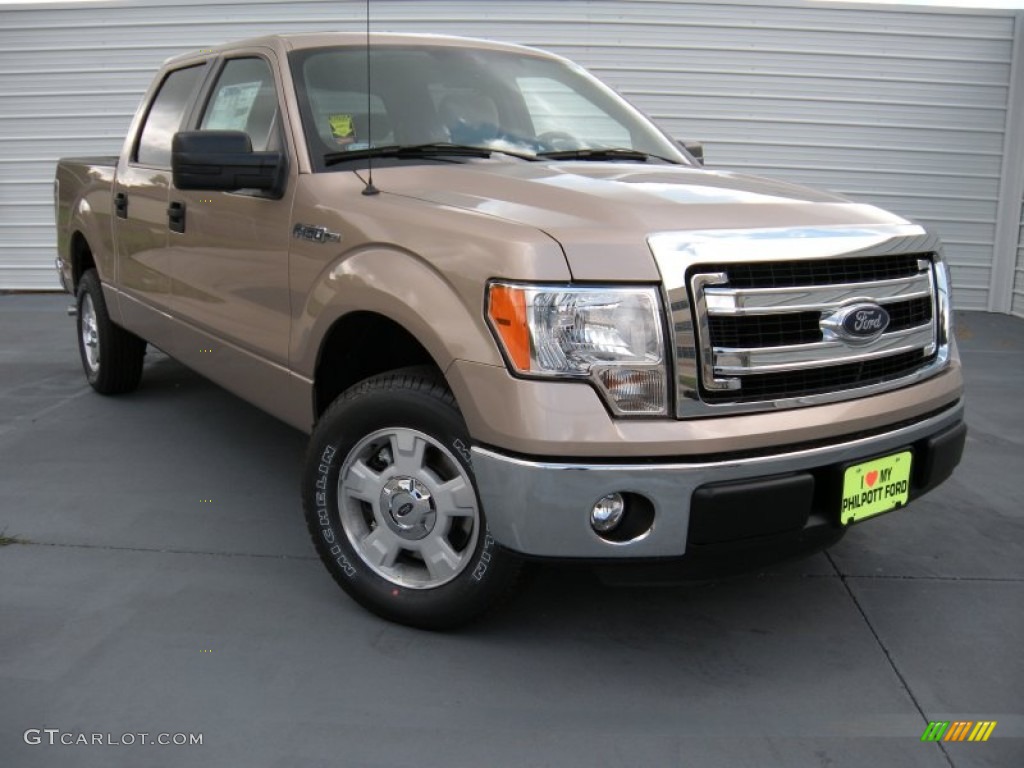 2014 F150 XLT SuperCrew - Pale Adobe / Pale Adobe photo #2