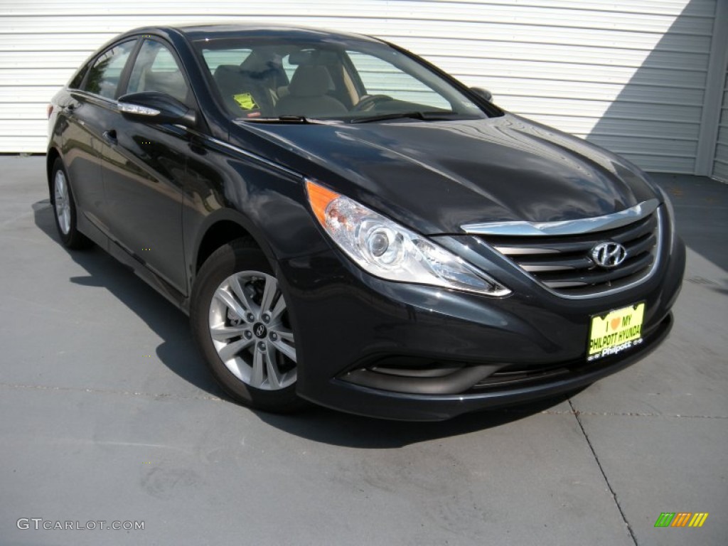 2014 Sonata GLS - Pacific Blue Pearl / Camel photo #1