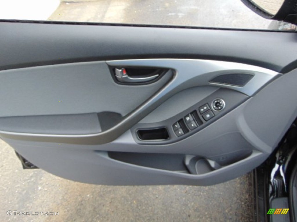 2014 Elantra SE Sedan - Black / Gray photo #6