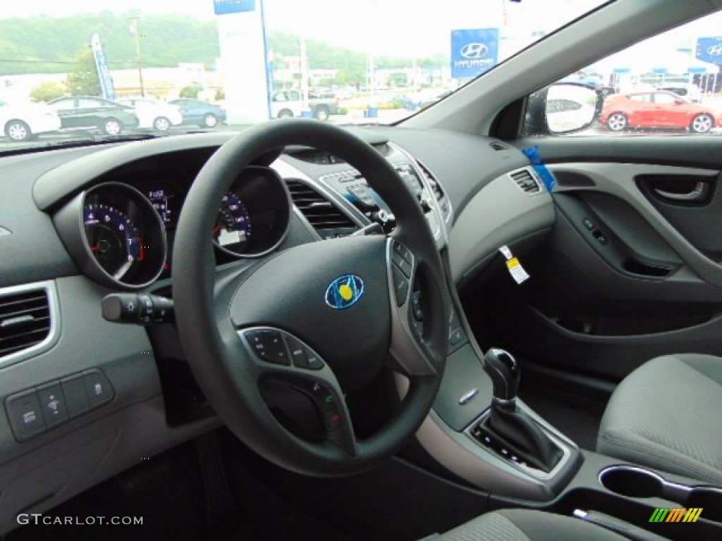 2014 Elantra SE Sedan - Black / Gray photo #7