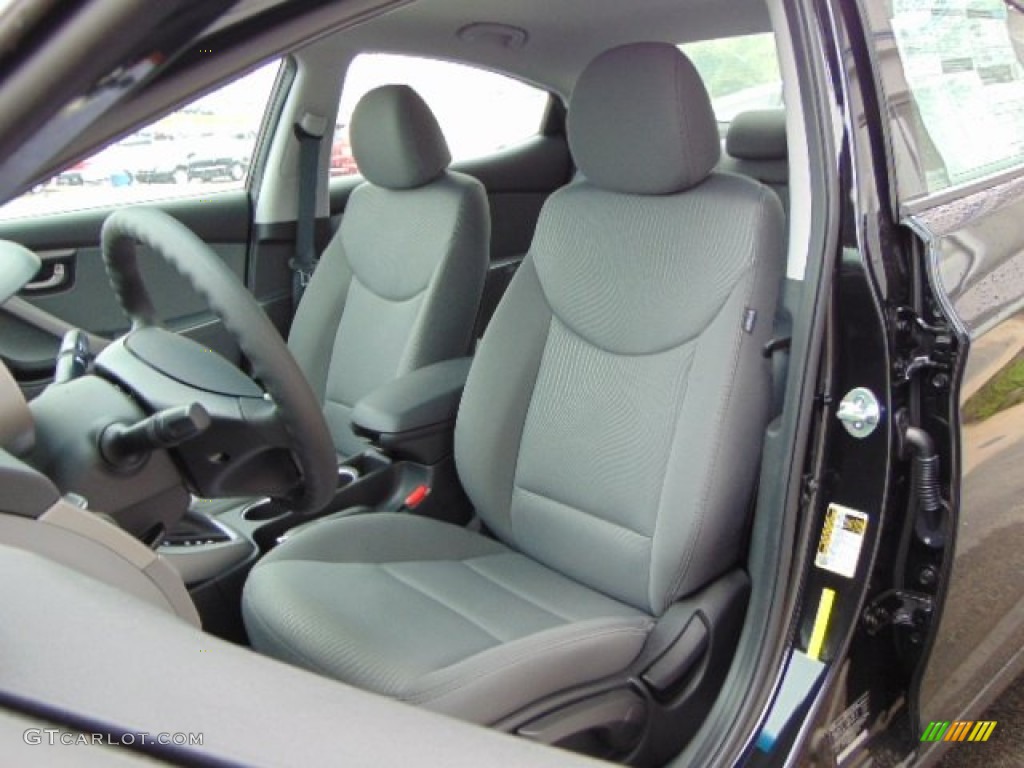 2014 Elantra SE Sedan - Black / Gray photo #8