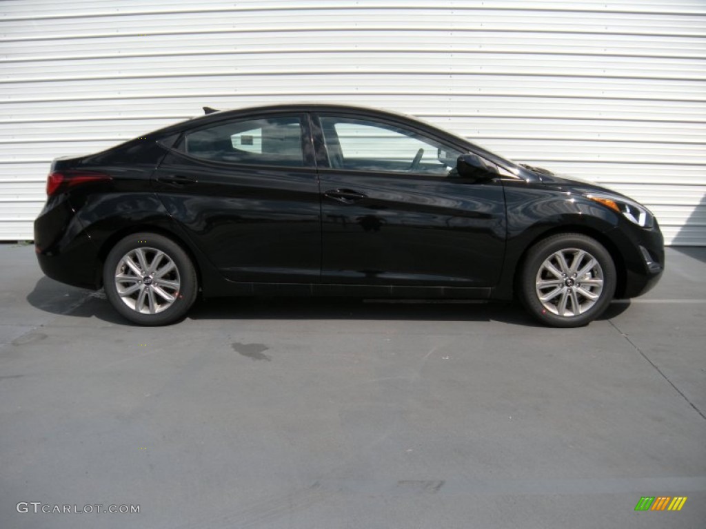 2014 Elantra SE Sedan - Black / Gray photo #3