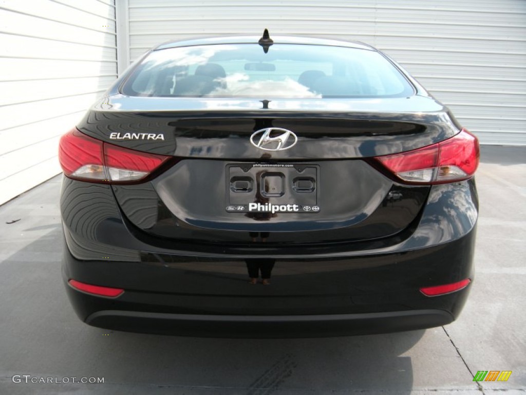 2014 Elantra SE Sedan - Black / Gray photo #5