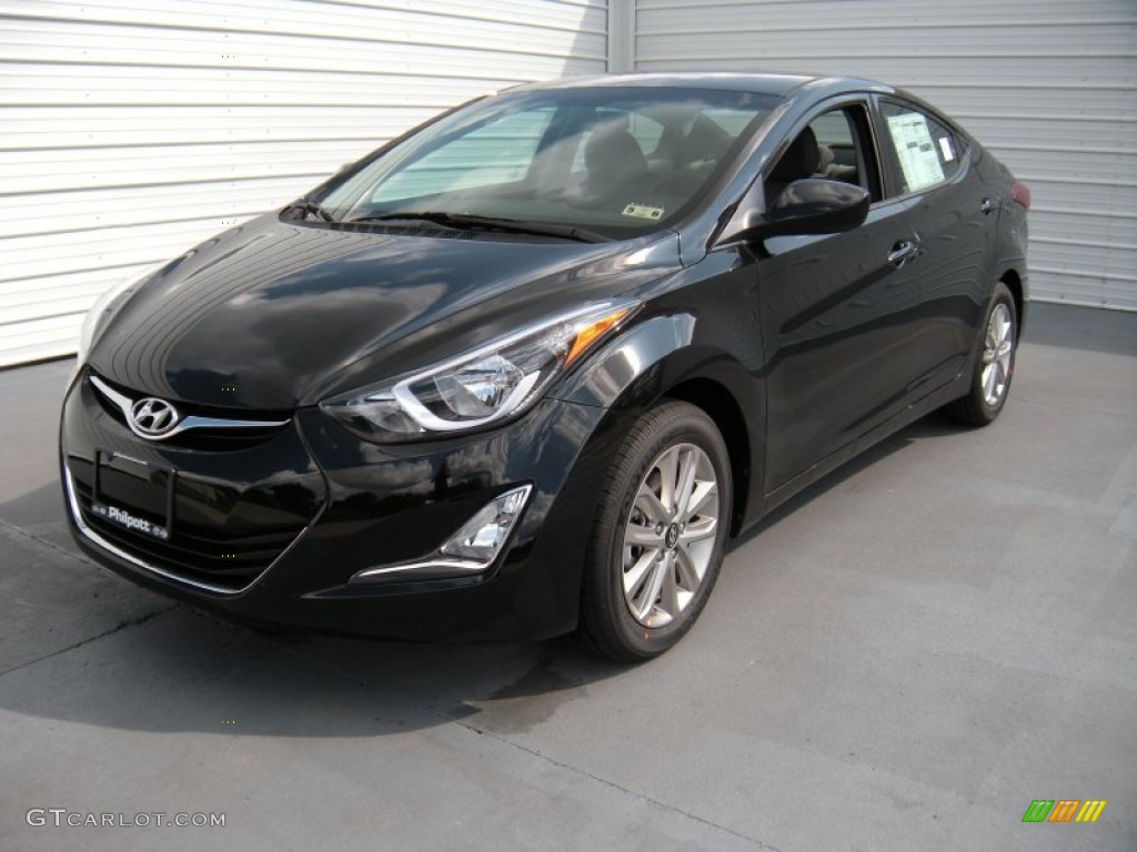 2014 Elantra SE Sedan - Black / Gray photo #7