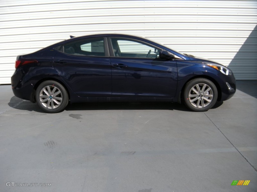 2014 Elantra SE Sedan - Blue / Beige photo #3