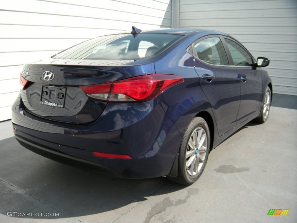 2014 Elantra SE Sedan - Blue / Beige photo #4