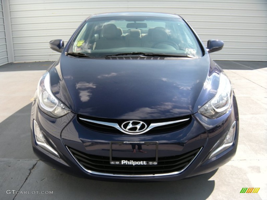 2014 Elantra SE Sedan - Blue / Beige photo #8