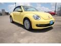 2014 Yellow Rush Volkswagen Beetle 1.8T Convertible #93932396