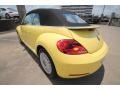 Yellow Rush 2014 Volkswagen Beetle 1.8T Convertible Exterior