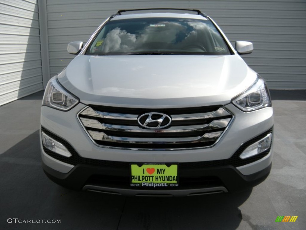 2014 Santa Fe Sport FWD - Moonstone Silver / Gray photo #8